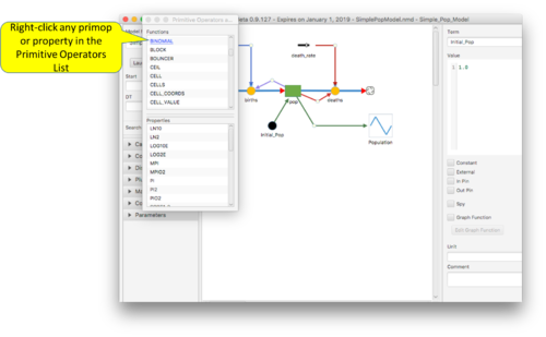 Right-click the component type